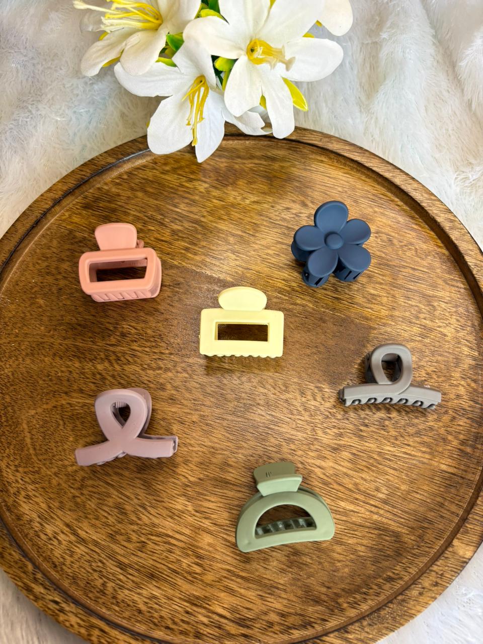 Premium Matte Finish small Claw Clips Mystery Box 6- Assorted Colours & Designs